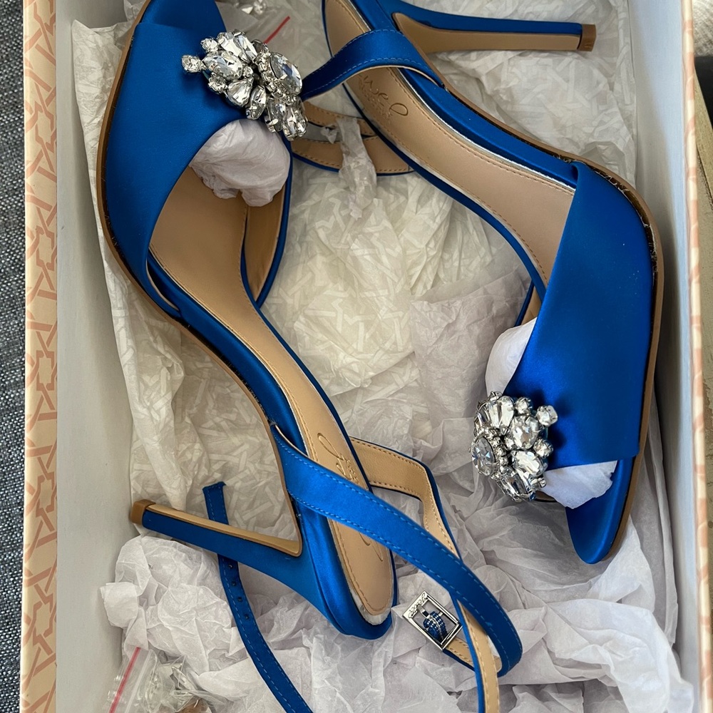 Jewel Badgley Mischka evening shoes